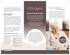 CPS Optix Tri-Fold Brochure - MM Website Design